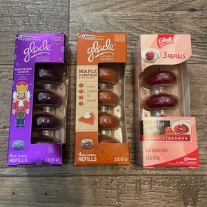 Glade Scented Oil Candle Refills Bundle Nutcracker Maple Pumpkin Apple Cinnamon